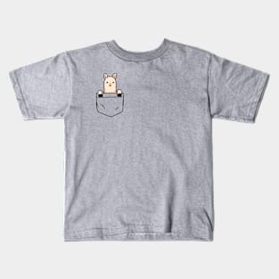 Cute Llama in Pocket Kids T-Shirt